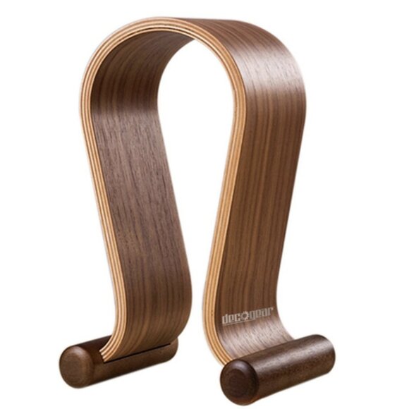 Wooden Headphone Stand Display Tabletop Holder for Headsets (Deco Gear) - Picture 1 of 13